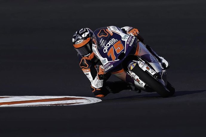 El piloto español de Moto3 Albert Arenas (Gaviota Aspar Team) en el Gran Premio de Portugal de 2020, en el Autódromo Internacional do Algarve