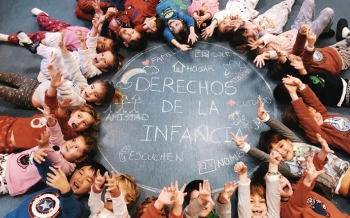 Colegio Caude de Majadahonda, Madrid celerbando el Día del Pijama