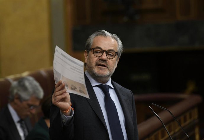 Marcos de Quinto, en una imagen de 20 de febrero en el Congreso de los Diputados.