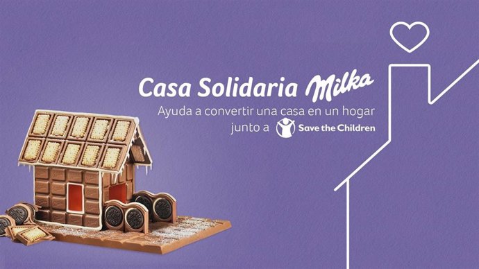 Milka anima a construir casas de chocolate a beneficio de Save The Children