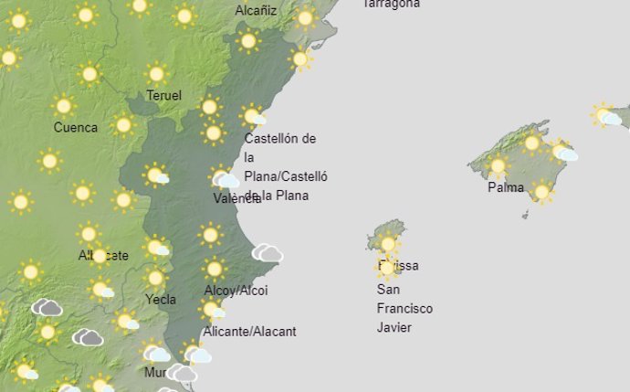 Predicción del tiempo para este sábado, 21 de noviembre