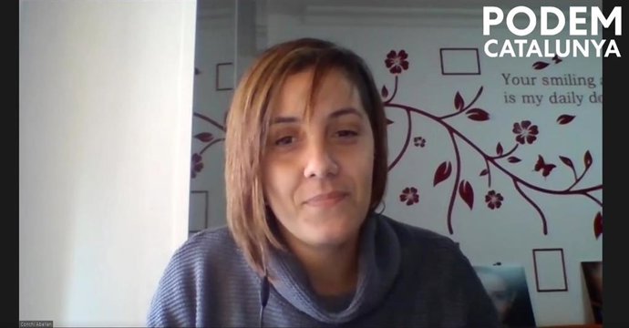 La líder de Podem Catalunya, Conchi Abellán