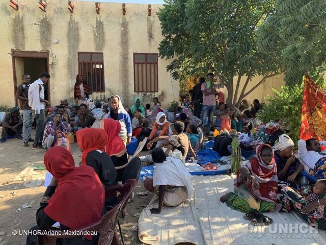 Refugiados etíopes en Sudán tras huir del conflicto en Tigray