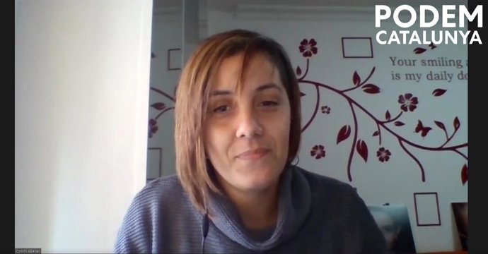 La líder de Podem Catalunya, Conchi Abellán