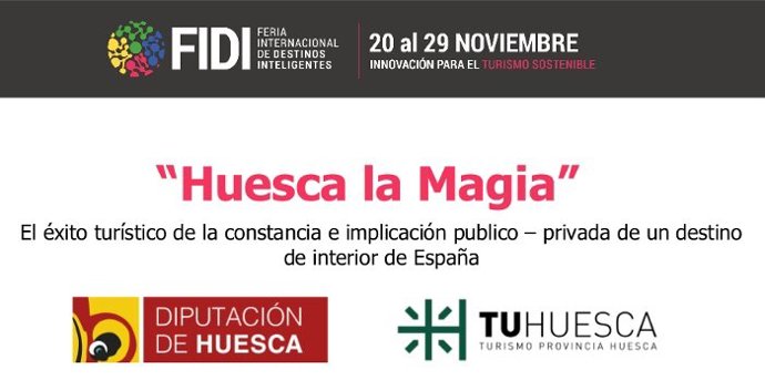 La DPH y TuHuesca explican el éxito turístico del territorio en la Feria Internacional de Destinos Inteligentes.