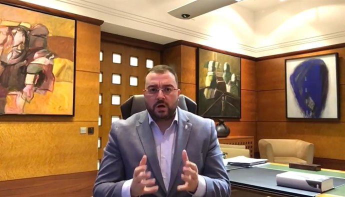 El presidente del Principado, Adrián Barbón.