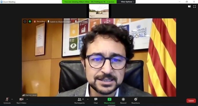 El conseller de Territorio y Sostenibilidad de la Generalitat de Catalunya, Dami Calvet