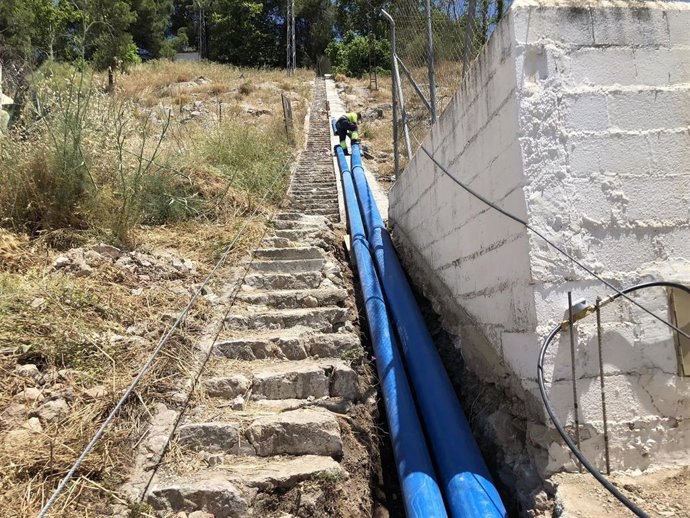 Obras en la red hidraúlica antequerana