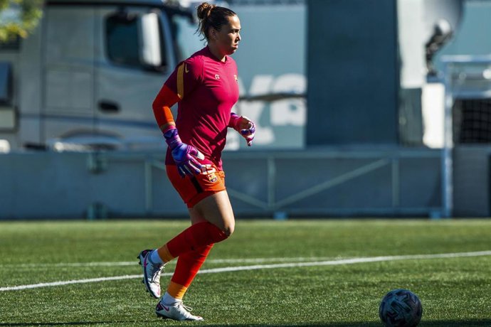 Cata Coll con el FC Barcelona