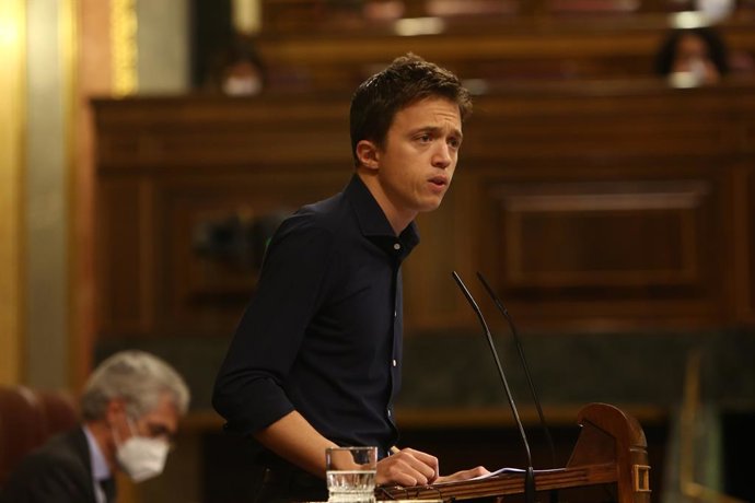 El líder de Més País, Íñigo Errejón, intervé al Congrés dels Diputats. Madrid (Espanya), a 21 d'octubre del 2020.
