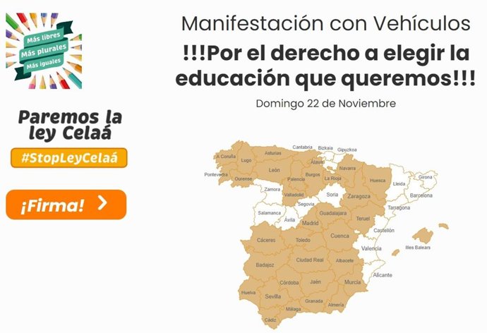 Manifestación contra la Ley Celaá