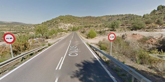 CV-245 en el término municipal de Altura (Castellón)
