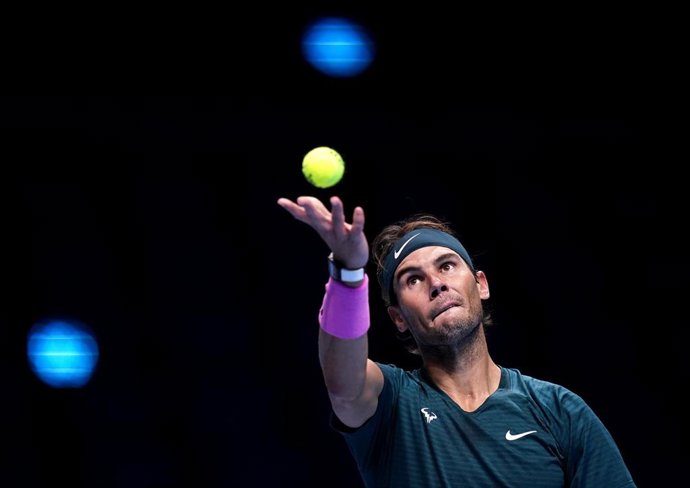 El tenista español Rafael Nadal en el ATP Finals de Londres
