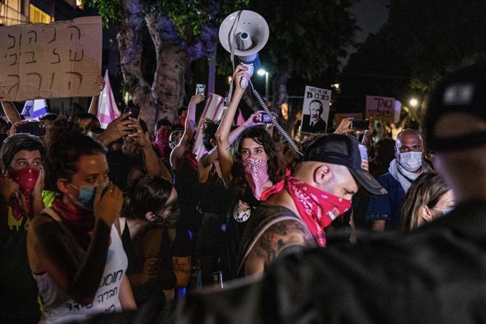Imagen de las protestas contra Netanyahu en octubre. 