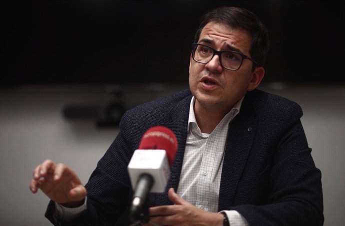 El sotssecretari adjunt de Ciutadans, José María Espejo-Saavedra, durant una entrevista amb Europa Press.
