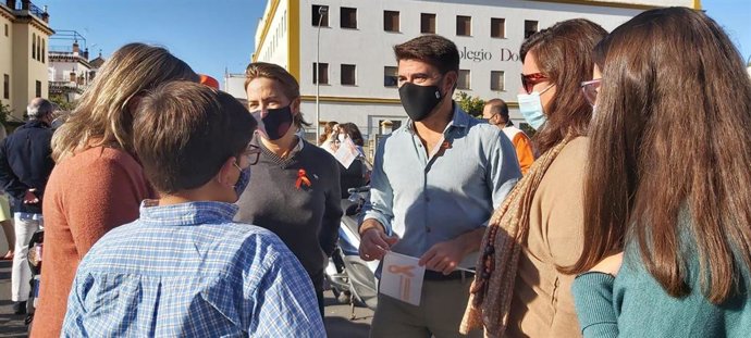 Beltrán Pérez en la concentración