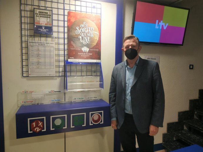 El delegado en La Rioja de Loterías y Apuestas del Estado, Carlos Ruiz