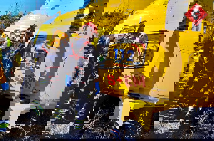 Rescate de las personas heridas