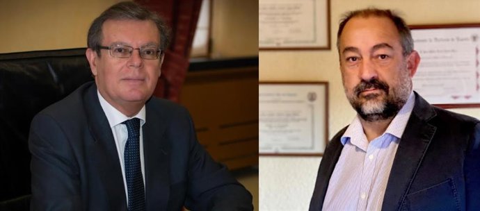 Los aspirantes a rector de la UCLM Miguel Ángel Collado y Julián Garde