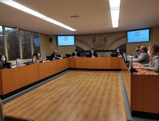 Comparecencia del consejero, Pablo Rubio, en el Parlamento para explicar el presupuesto de la Consejería de Servicios Sociales y Gobernanza Pública