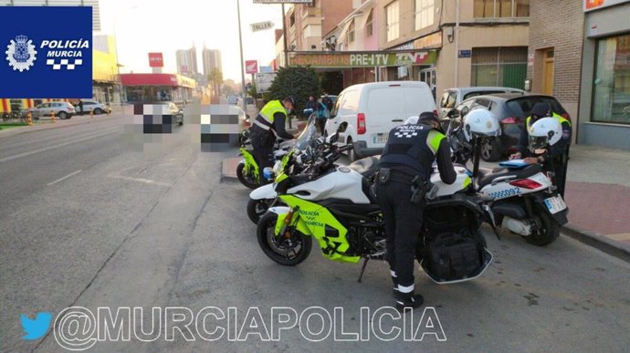 Control de la Policía Local de Murcia