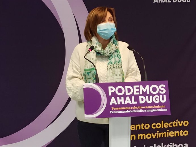 La coordinadora general de Podemos Ahal Dugu, Pilar Garrido