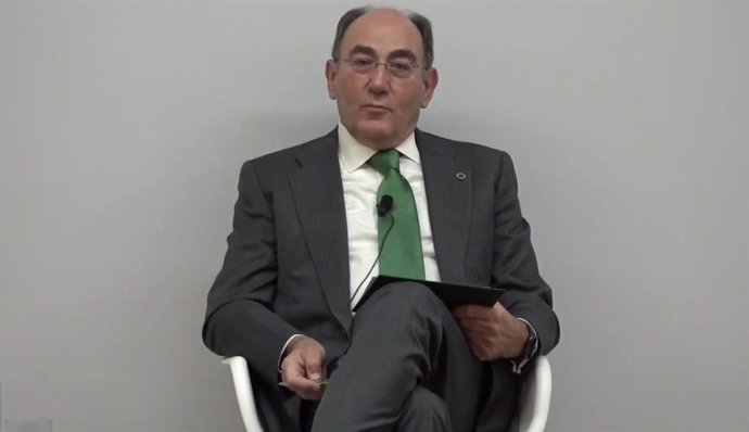 El presidente de Iberdrola, José Ignacio Sánchez Galán, en eI Foro del Observatorio Mapfre de Finanzas Sostenibles.