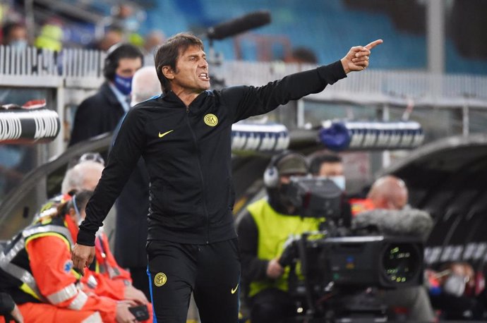 El entrenador del Inter de Milán, Antonio Conte