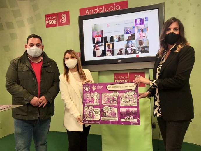 Presentación de la campaña del 25N del PSOE sevillano