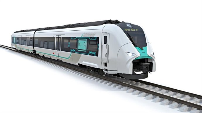 Prototipo del tren propulsado por hidrógeno que Siemens está desarrollando