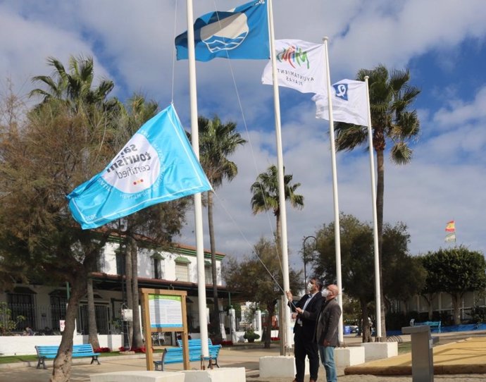 Bandera 'Safe Tourism Certified' que garantiza prevención frente al COVID