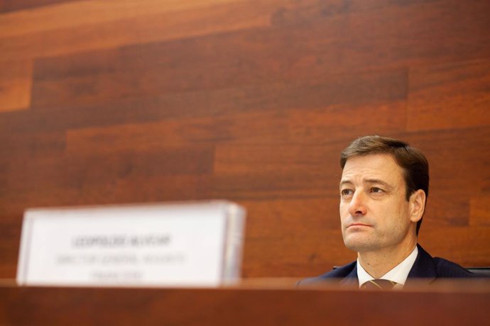 El director financiero de Bankia, Leopoldo Alvear, en la presentación de resultados del tercer trimestre de 2020.