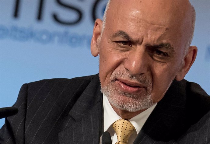 FILED - 03 December 2019, Bavaria, Munich: Ashraf Ghani, President of Afghanistan, speaks during the Munich Security Conference. Ghani on Friday ordered the release of an additional 500 Taliban prisoners, a goodwill gesture in response to the Taliban's 