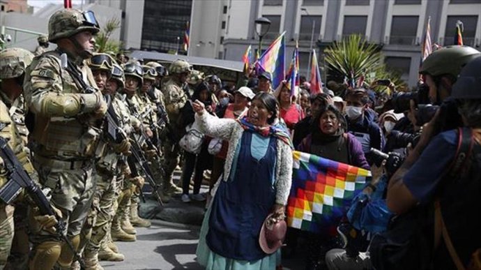 Manifestaciones en apoyo a Evo Morales tras su salida de Bolivia