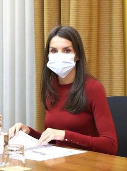 La Reina Letizia durante su reunión de trabajo convocada con representantes del Real Patronato sobre Discapacidad, en Madrid, (España), a 10 de noviembre de 2020. ?El encuentro se centra en el estado de los proyectos en marcha y los planes de futuro de 