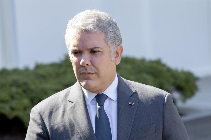 El presidente de Colombia, Iván Duque, durante su última visita oficial a la Casa Blanca.
