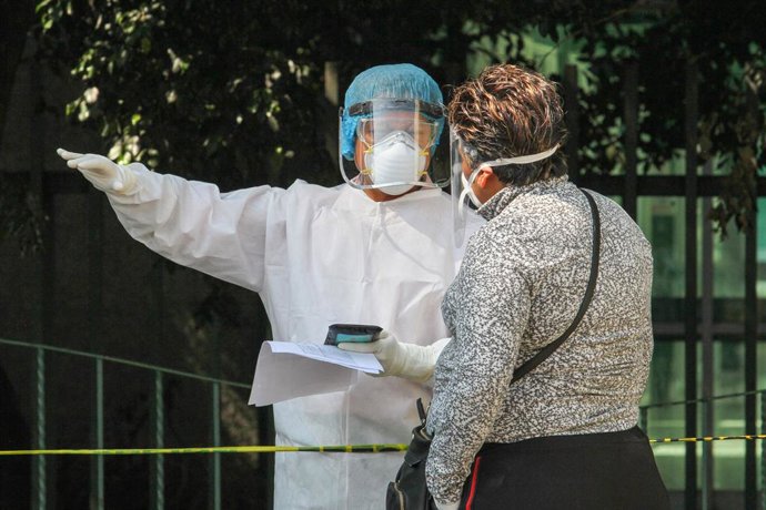 Personas con protección frente el coronavirus en Ciudad de México