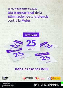 Cartel del Día Internacional de la Eliminación de la Violencia contra la Mujer