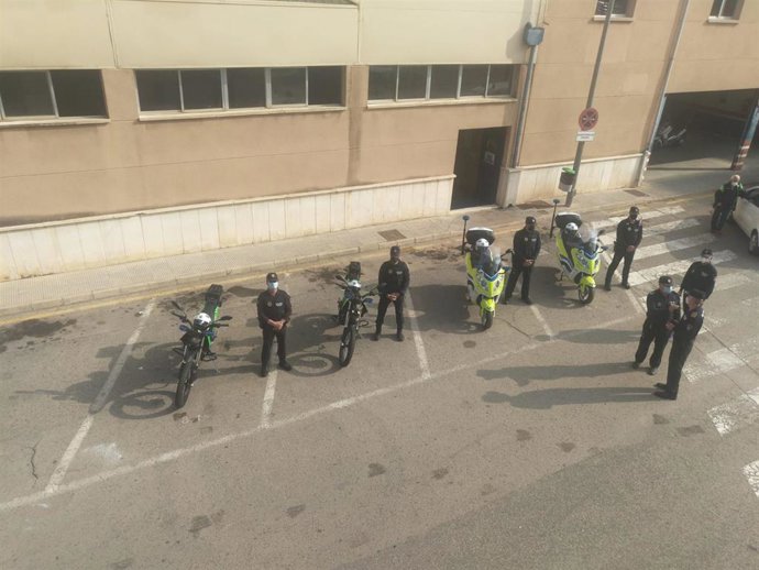 Presentación de las motocicletas eléctricas de la Policía Local de Murcia