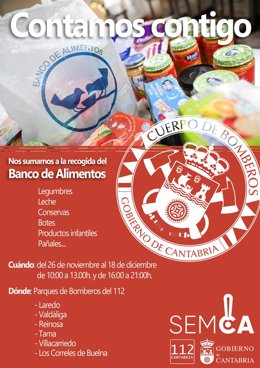 Cartel de la campaña de recogida de alimentos