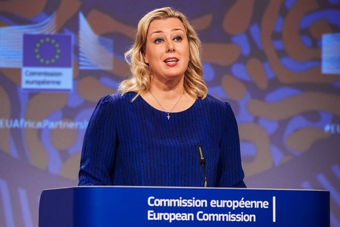 Jutta Urpilainen, comisaria europea de Desarrollo, en una comparecencia en Bruselas