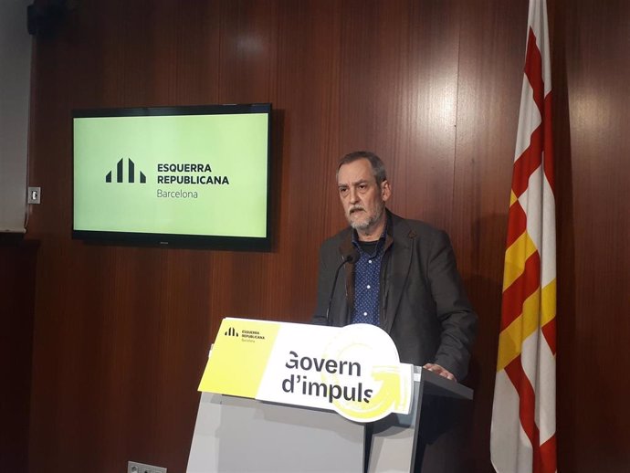 El concejal de ERC en Barcelona, Jordi Coronas