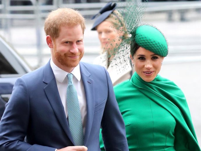 Prince Harry, Duke of Sussex and Meghan, Duchess of Sussex attend the Commonwealth Day Service 2020 at Westminster Abbey