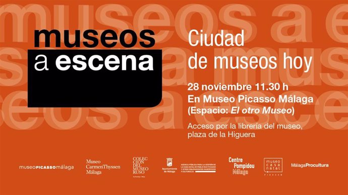 Cartel del encuentro 'Museos a Escenas. Ciudad de museos hoy'