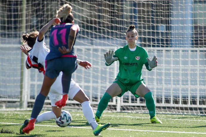 Partido entre el Rayo Vallecano y el Madrid CFF de la Primera Iberdrola de fútbol femenino
