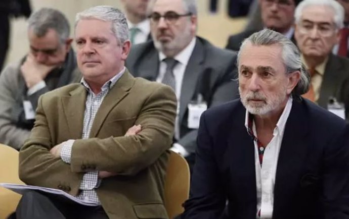 Álvaro Pérez Alonso 'El Bigotes', Pablo Crespo y Francisco Correa en el juicio que se celebra en la Audiencia Nacional.