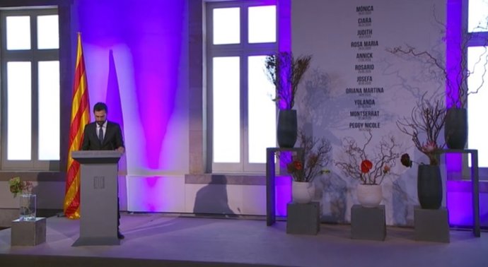 Acto del Parlament en conmemoración del 25N, Día Internacional para la Eliminación de la Violencia contra las Mujeres