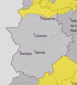 Alerta en Extremadura para el 26 de noviembre