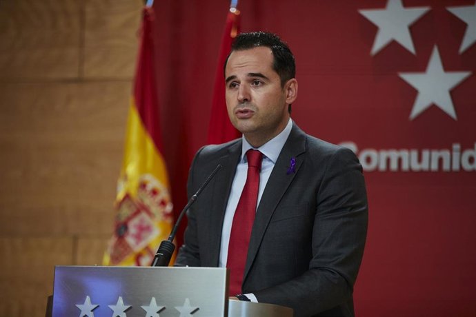 El vicepresidente, consejero de Deportes, Transparencia y portavoz, Ignacio Aguado