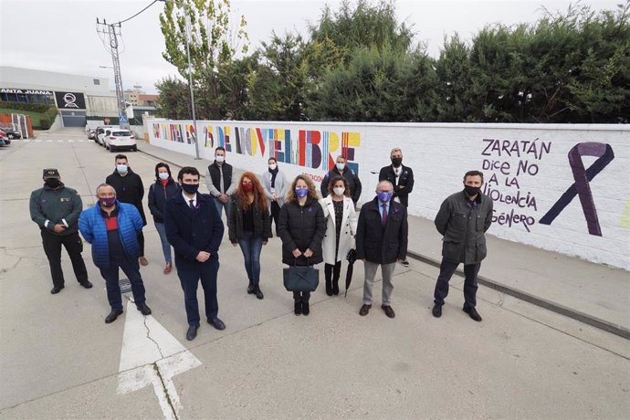 Inaugurado en Zaratán un mural para concienciar a la sociedad contra la violencia de género.